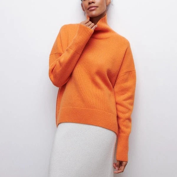 Milenia | Jersey de cuello alto de algodón extragrande