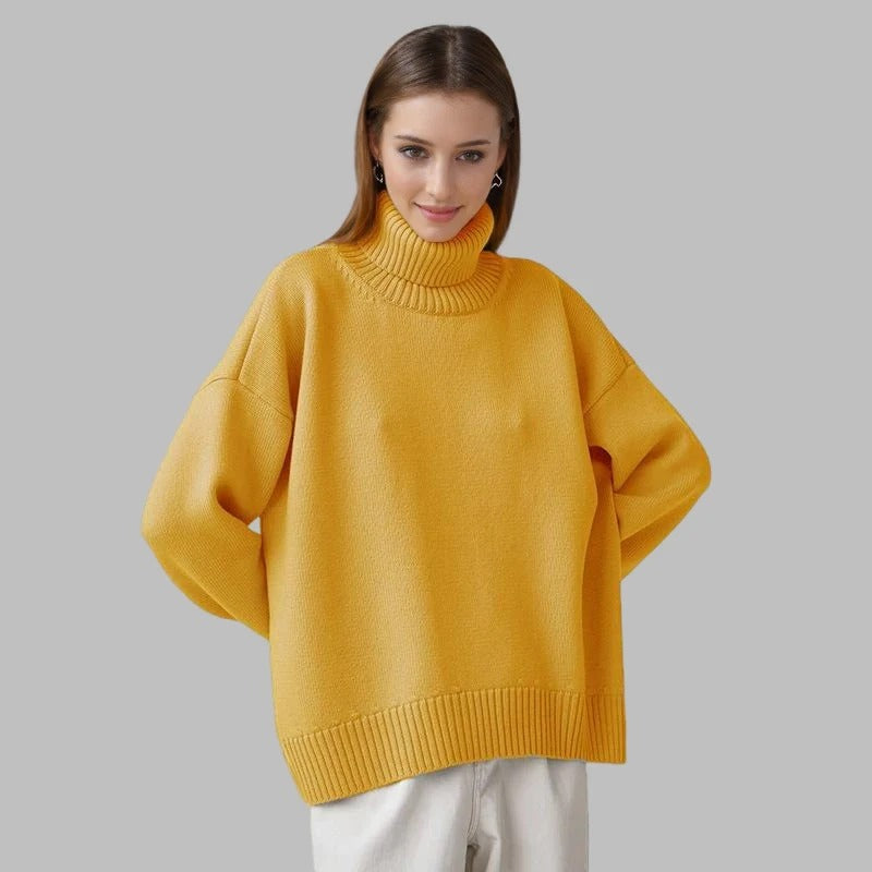 Milenia | Jersey de cuello alto de algodón extragrande