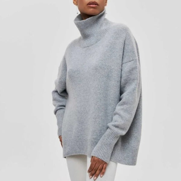 Milenia | Jersey de cuello alto de algodón extragrande