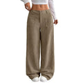 Pantalones de mujer de estilo informal, holgados y de pierna ancha - Sandra