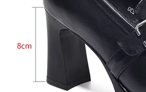 Zapatos de tacón de cuero versátiles - Julia