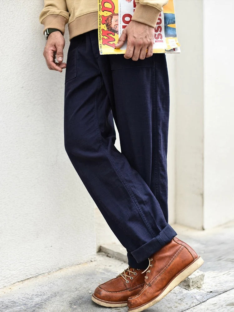 David - Pantalones rectos informales para hombre inspirados en los pantalones fatigados OG-107