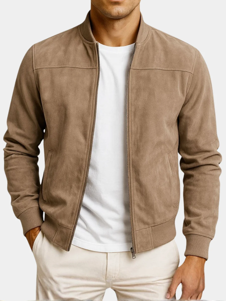 Chaqueta de hombre de piel