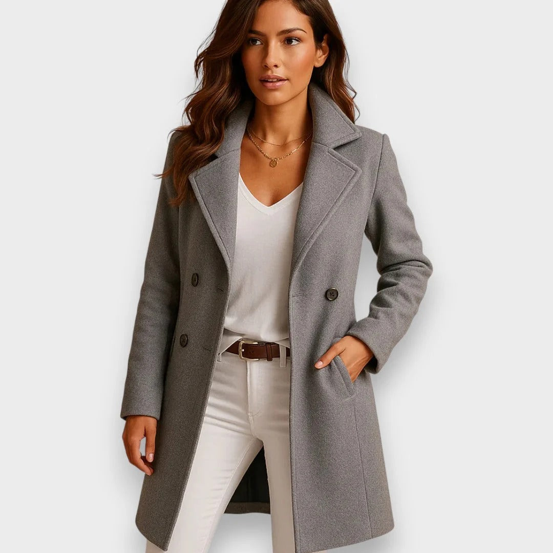 Abrigo largo de lana para mujer: elegante y cálido