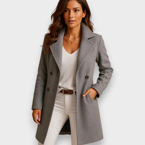 Abrigo largo de lana para mujer: elegante y cálido