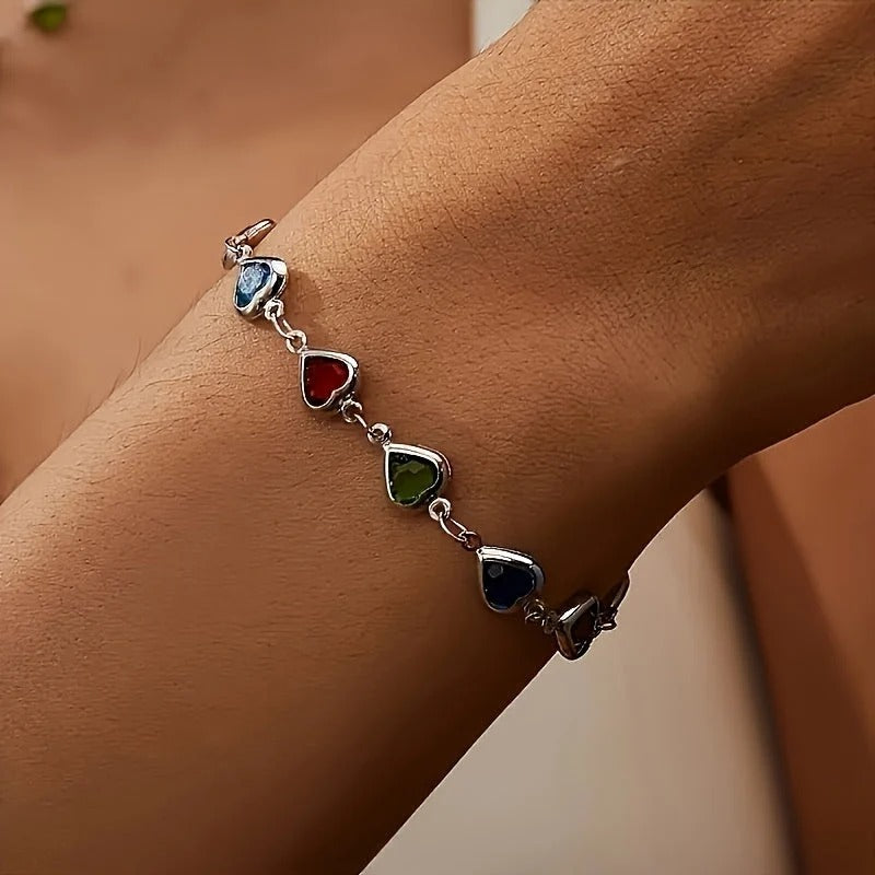 Pulsera única en forma de corazón
