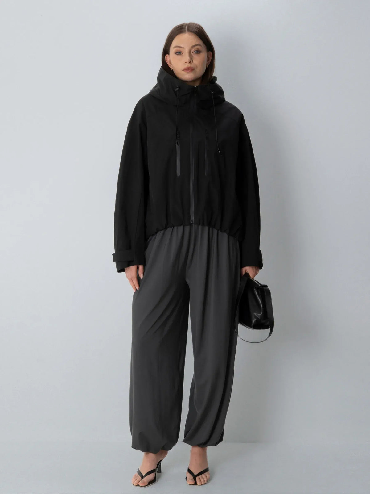 Chaqueta impermeable de talla única y corte holgado