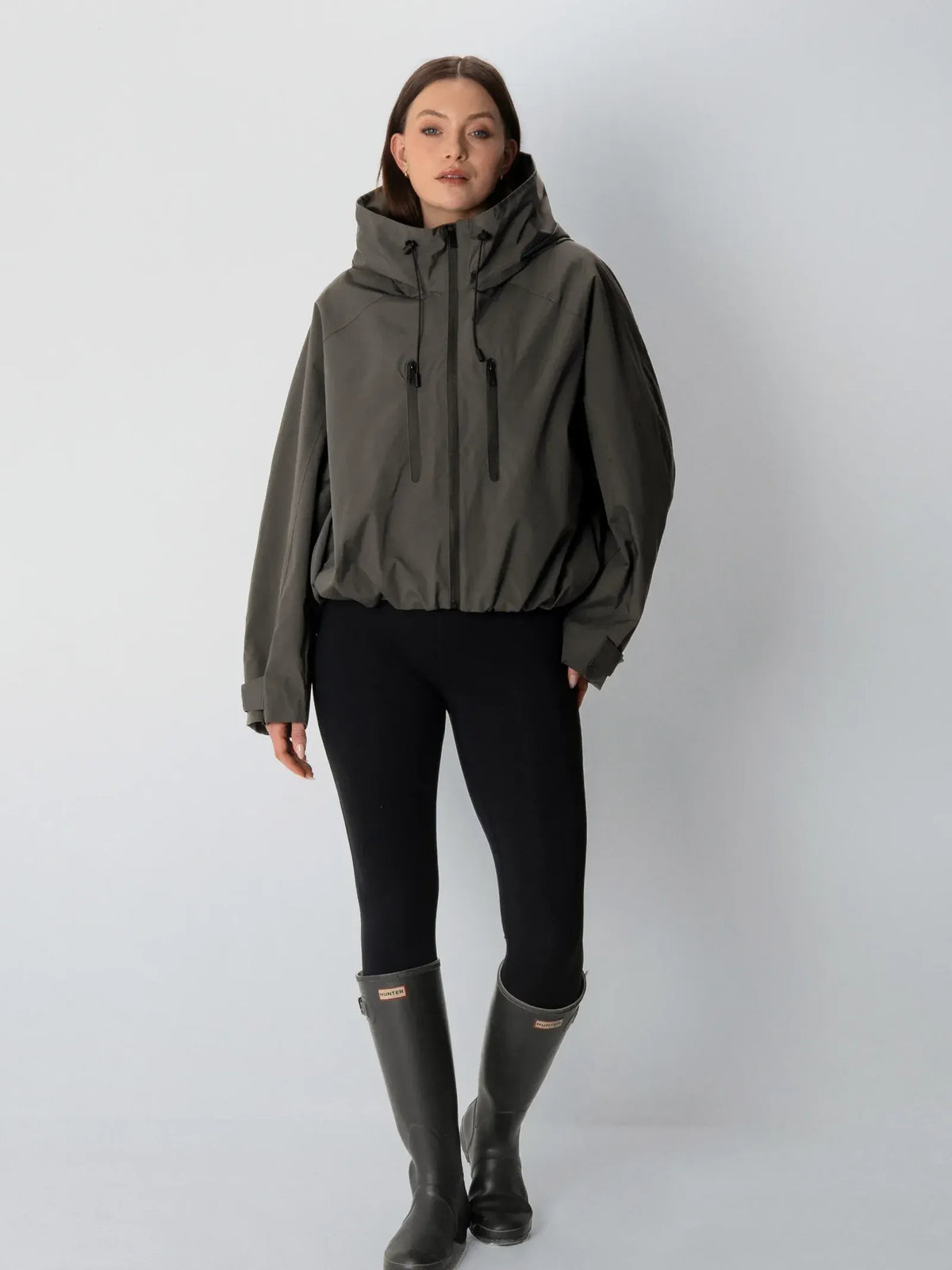 Chaqueta impermeable de talla única y corte holgado