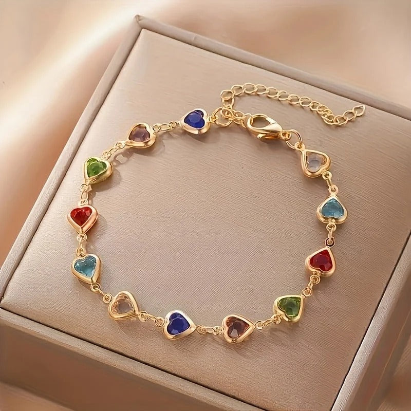 Pulsera única en forma de corazón