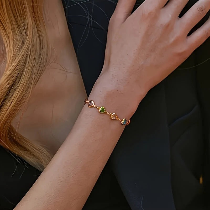 Pulsera única en forma de corazón