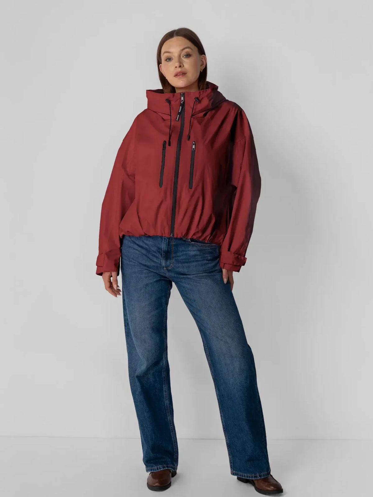 Chaqueta impermeable de talla única y corte holgado