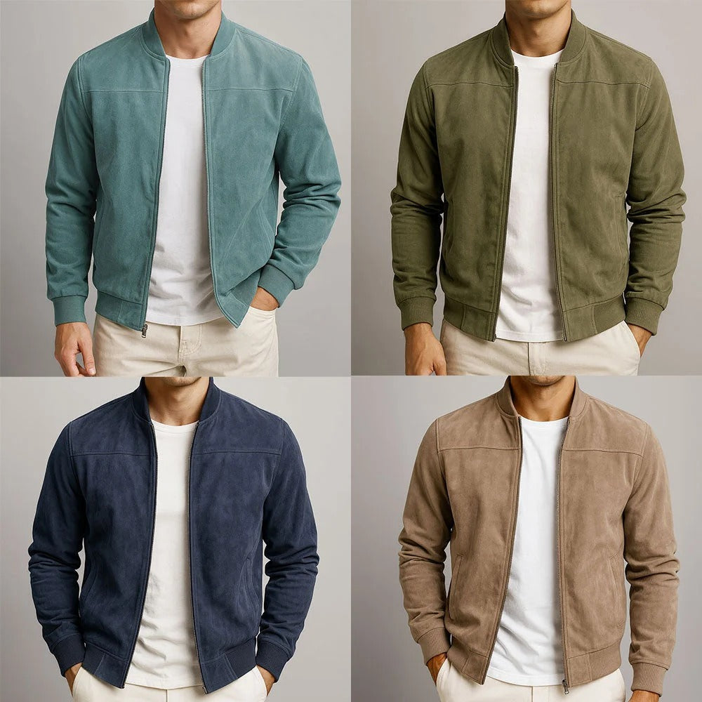 Chaqueta de hombre de piel